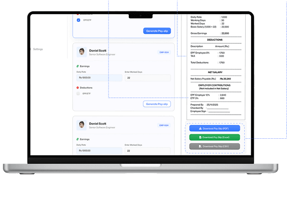 Automate Salary Calculation Interface
