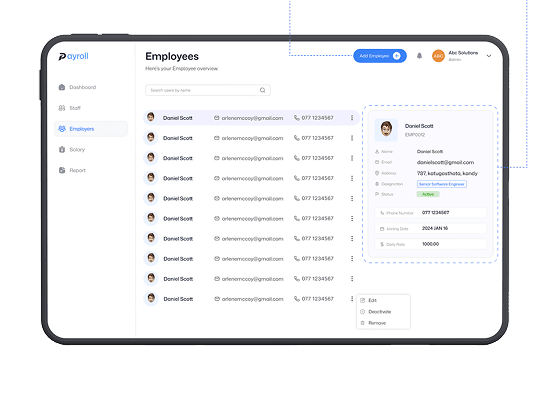 Employee Salary Management Dashboard